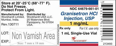 Vial Label (Granisetron 1 mg Label)